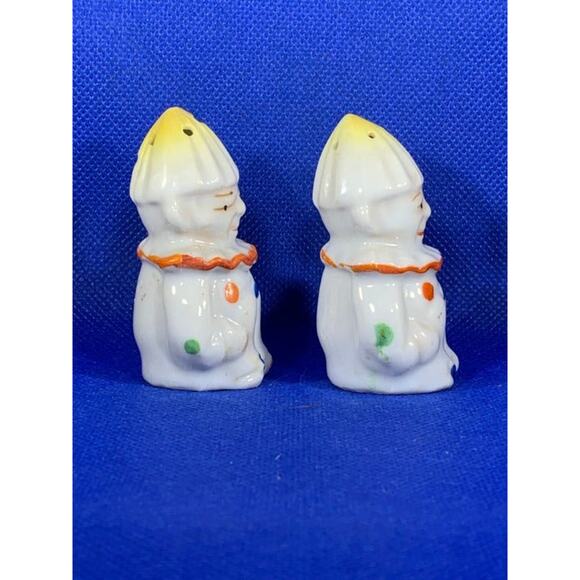 Vintage Porcelain Clown Salt and Pepper Made in Japan - Picture 2 of 4